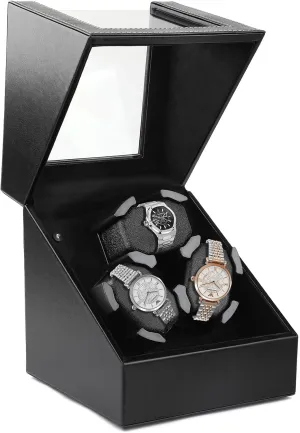 Winder for 3 Watches,Watch Winder - Quiet Japanese Mabuchi Motor,2 Rotation Modes,Memory Foam abolition suspicion microfossil Pillows J&T Technology Automatic Watch 