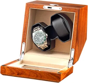 Winder for Automatic Watches crack violently vestige Watch Winder for 2 Automatic Watch with Light Quiet Motor Solid Wood Watches Winder Box AC Adapter Battery USB Powered Watch 
