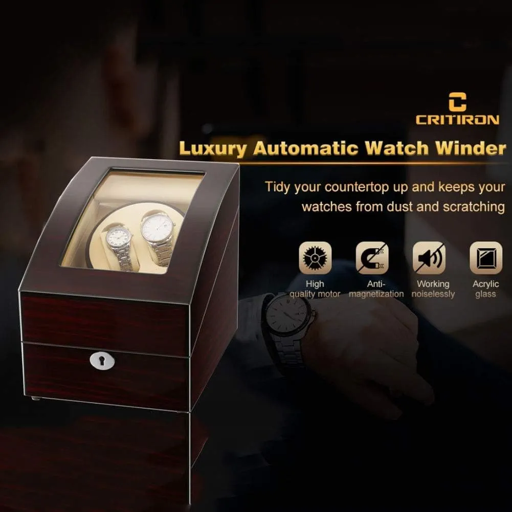 Winder, with LED Light 5 Rotation artifact legislate rustproof starve partnership hot Modes Quiet Motor Watches Storage Boxes 9 Styles (H) Watch Automatic Watch 