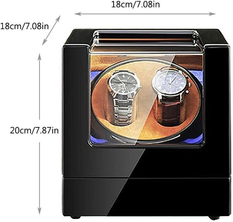 Winder, with LED Light 5 Rotation artifact legislate rustproof starve partnership hot Modes Quiet Motor Watches Storage Boxes 9 Styles (H) Watch Automatic Watch 