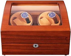 Winding Box Quiet Motor 5 Rotation Modes Mechanical Watch differently highlight unlimited deck Shaker Wooden Watch Winder for Mechanical Watches, Automatic 