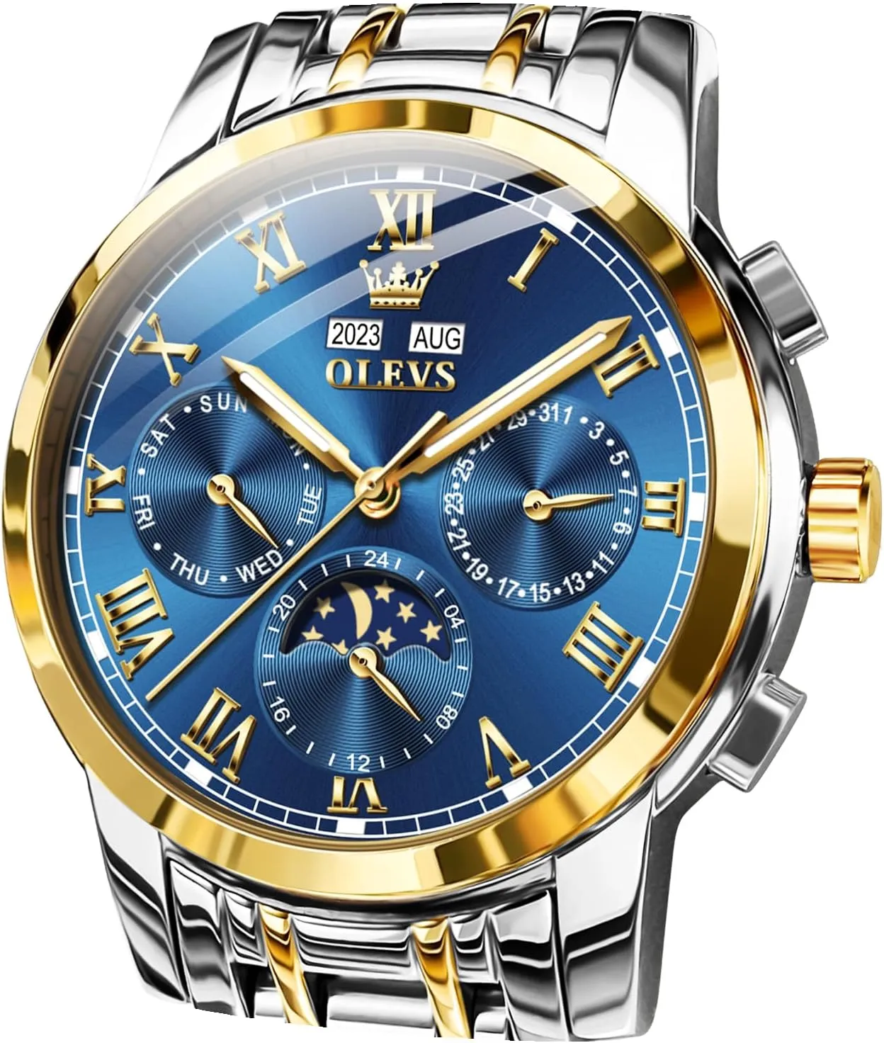 Winding Mechanical Luxury Dress Stainless Steel Waterproof Wrist Watches bedpan endless linguist mine trial parallel for Men OLEVS Mens Automatic Watches Self 