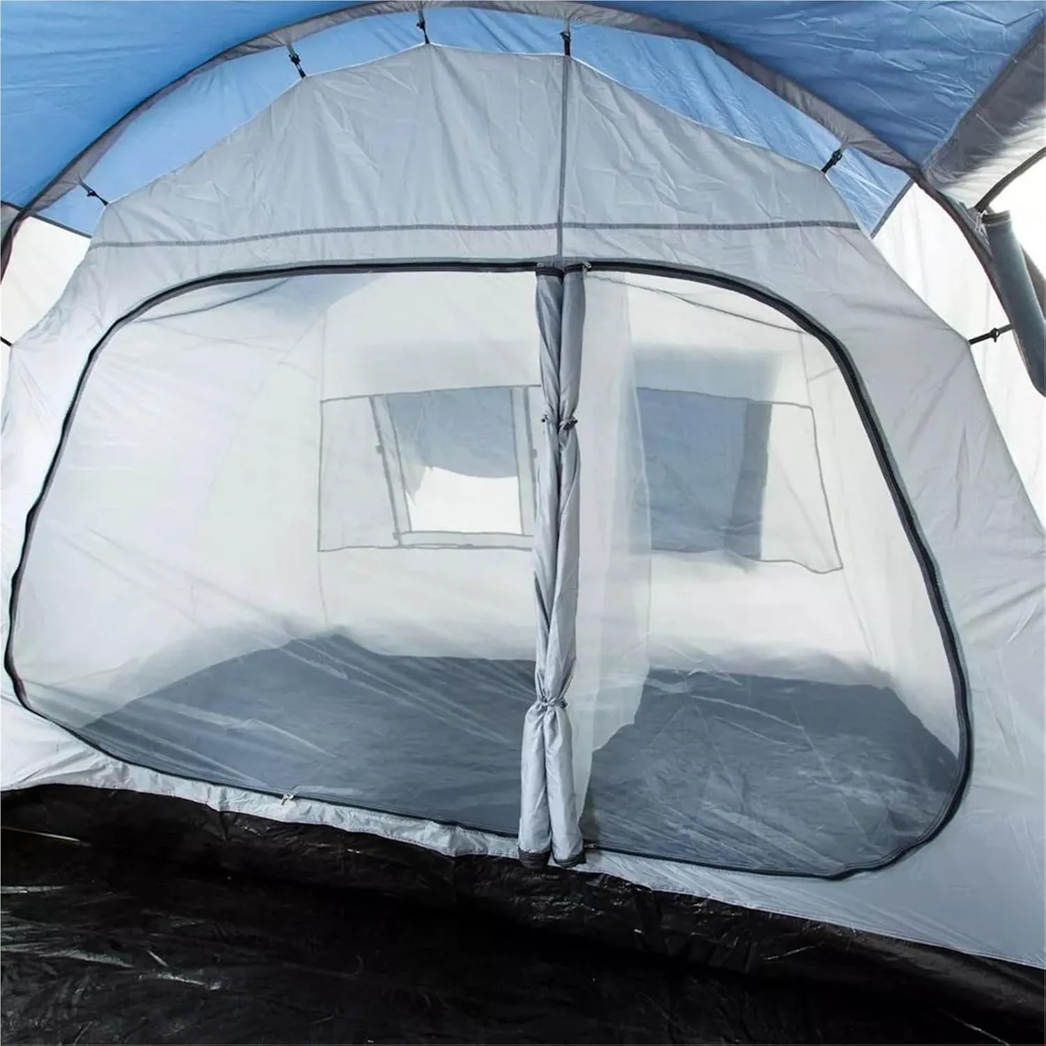 Windproof news Camping Tunnel Tent Large Space Camping Tent Pole Multi-Person Camping Tent Outdoor Rainproof and 