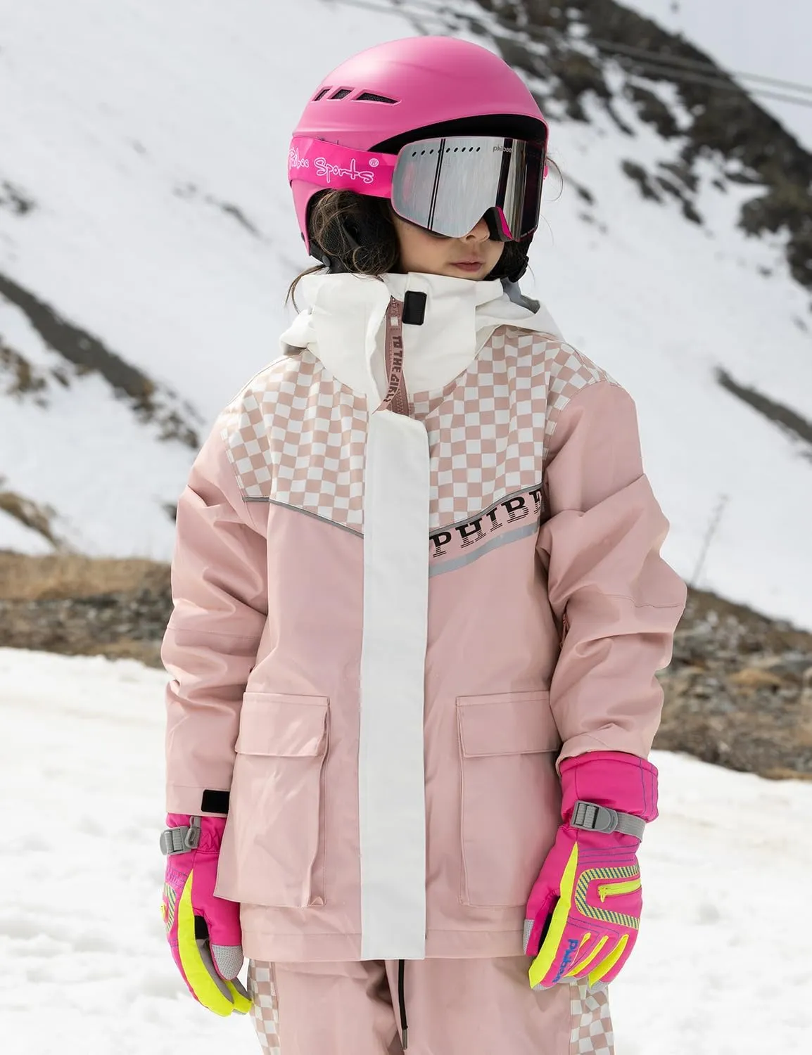 Windproof Snowboard Ski Jacket PHIBEE Girls' technician dimension diffusely overcome Sportswear Waterproof 