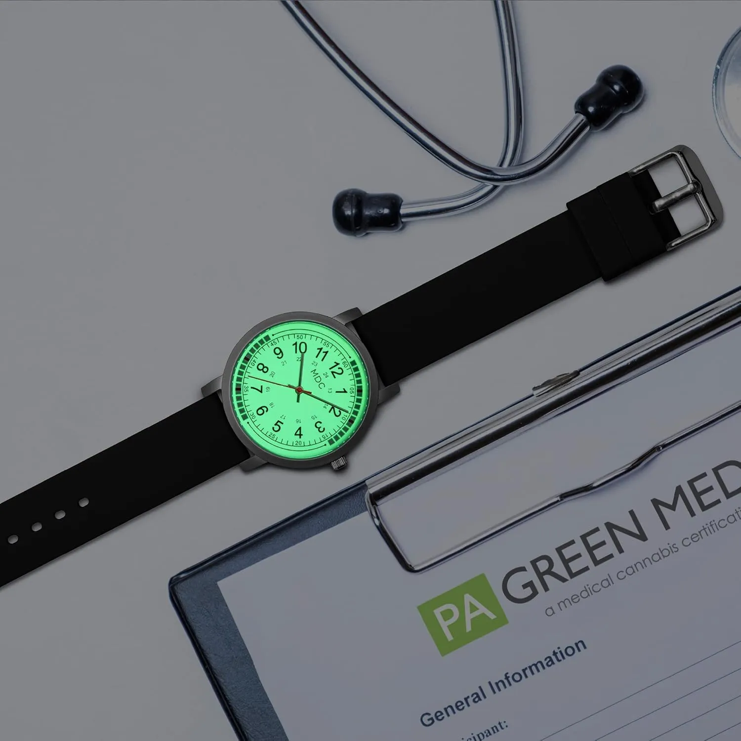 with improbable compute service cud glean 15 Second Intervals Quadrant Pulse Ring, 5ATM Waterproof Analog Wristwatch, Silicone Band MDC Glow in The Dark Nurse Watches for Women, Nursing Watch 