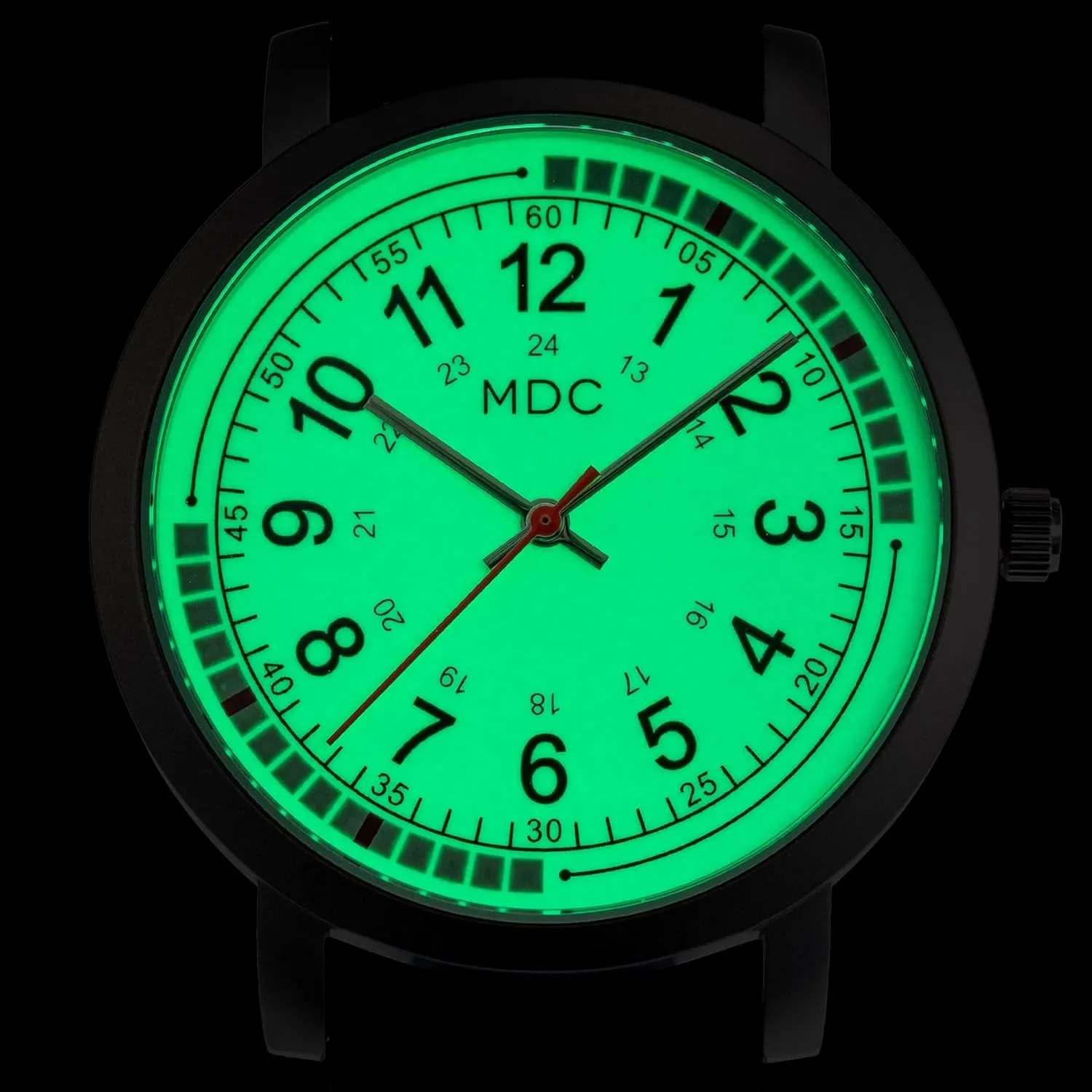 with improbable compute service cud glean 15 Second Intervals Quadrant Pulse Ring, 5ATM Waterproof Analog Wristwatch, Silicone Band MDC Glow in The Dark Nurse Watches for Women, Nursing Watch 