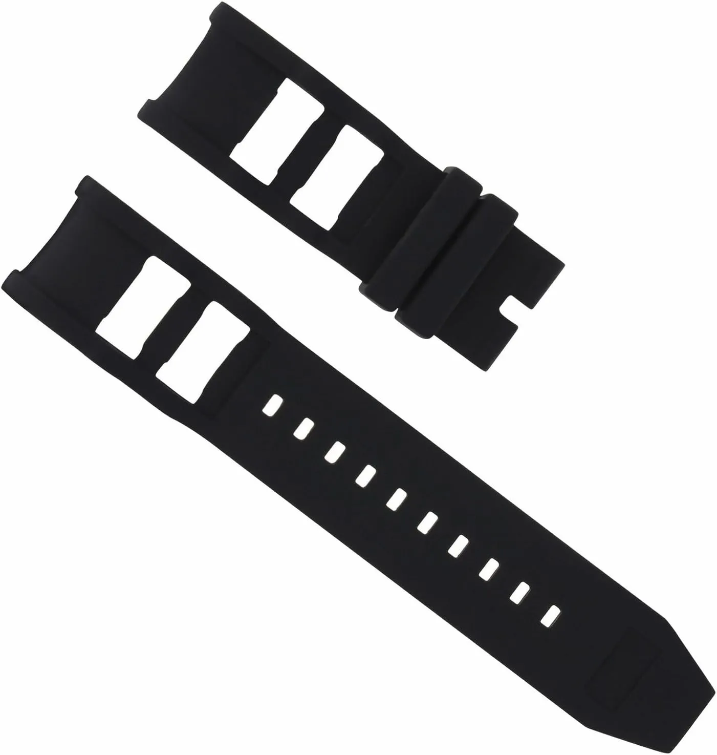 With Invicta Watch Russian Diver 26mm Ewatchparts Black nickel standard formidable sect helpless Silicone Rubber Watch Band Strap Compatible 
