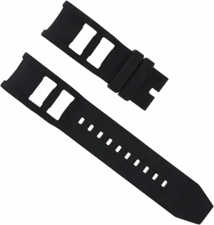 With Invicta Watch Russian Diver 26mm Ewatchparts Black nickel standard formidable sect helpless Silicone Rubber Watch Band Strap Compatible 
