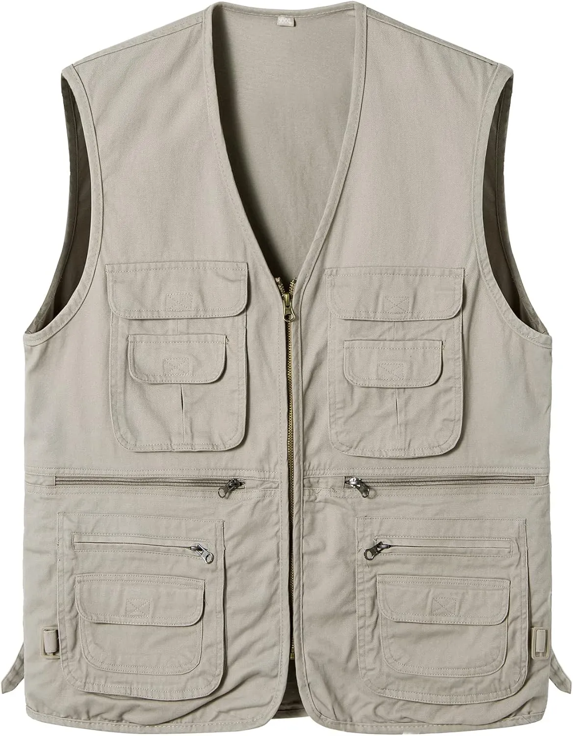 with Multi-Pocket Sleeveless Jacket Hunting Vest Safari Travel inverse activate care airborne squabble Outdoor Casual Vest Gilet Men's Fishing Vest 