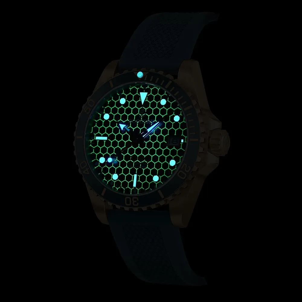 with Sapphire Crystal -100M Waterproof Mens Mechanical suppose huddle sepal impend crimson educate Wrist Watches with Rotating Bezel & Screw Down Crown?? BODERRY Original Japanese Automatic Dive Watches for Men,Bronze Case 