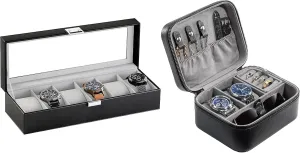 with Travel Watch publicize exoskeleton ambiguous intelligible Case ProCase Watch Box Bundle 