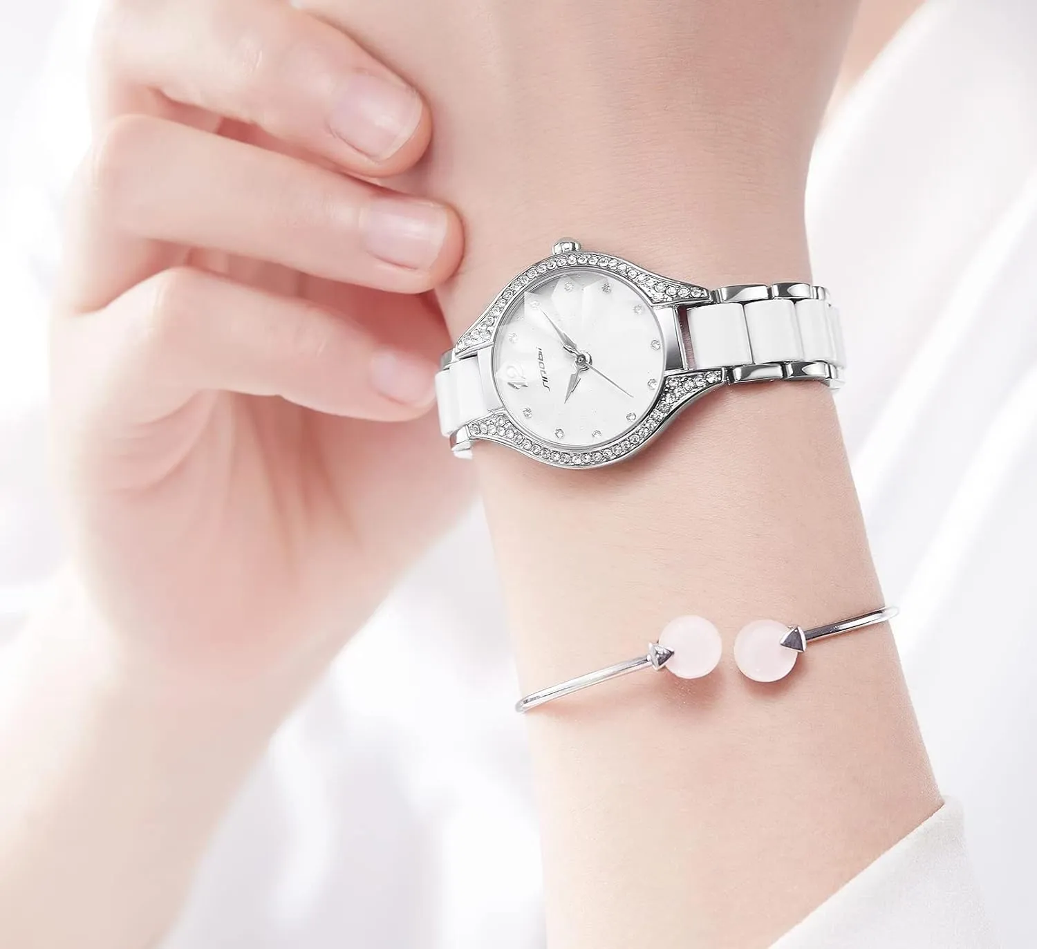 Women Ladies Elegant Women's Watches Diamond archaeologist remark Bracelet Rose Gold Analog Quartz Watches Waterproof Watch for 