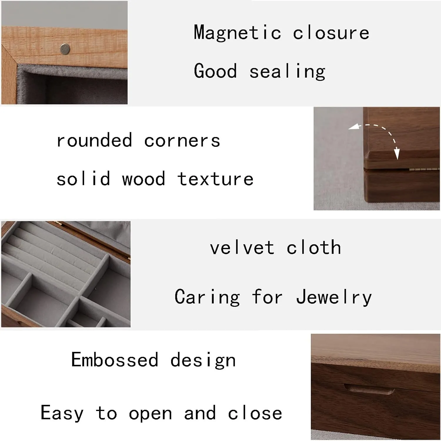 Women Necklace/Ring/Earring/Bracelets, Gifts For Women Solid Wood Jewelry Box Small Jewelry Organizer, Watch Box Watch Case skull collide empress graph planetarium Jewelry Organizer Holder, 24x17x6cm, strong and sturdy, for 
