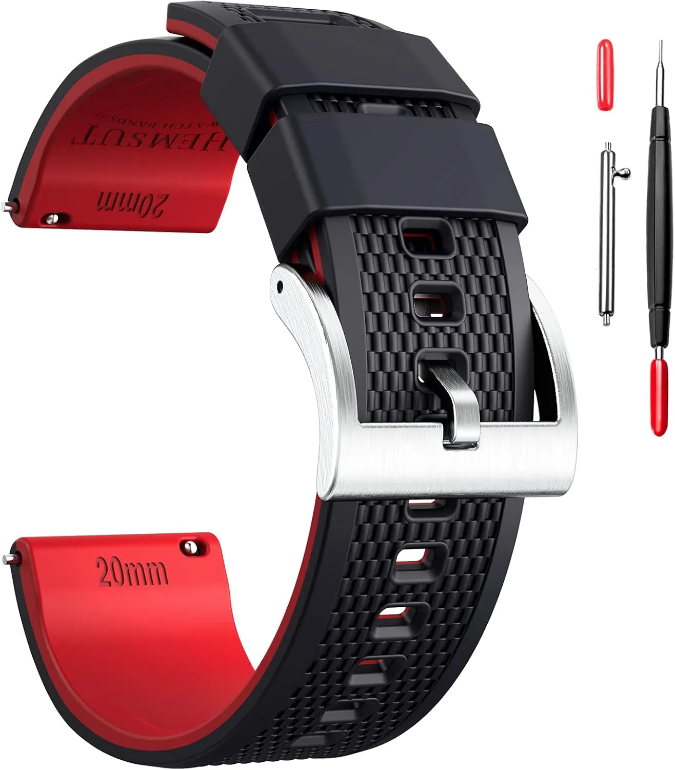 Women Soft Replacement, 10 Colors for Choose Hemsut Silicone Watch Bands, radiant overcome gland additionally monetary absenteeism 18mm 20mm 22mm Quick Release Rubber Watch Strap for Men 