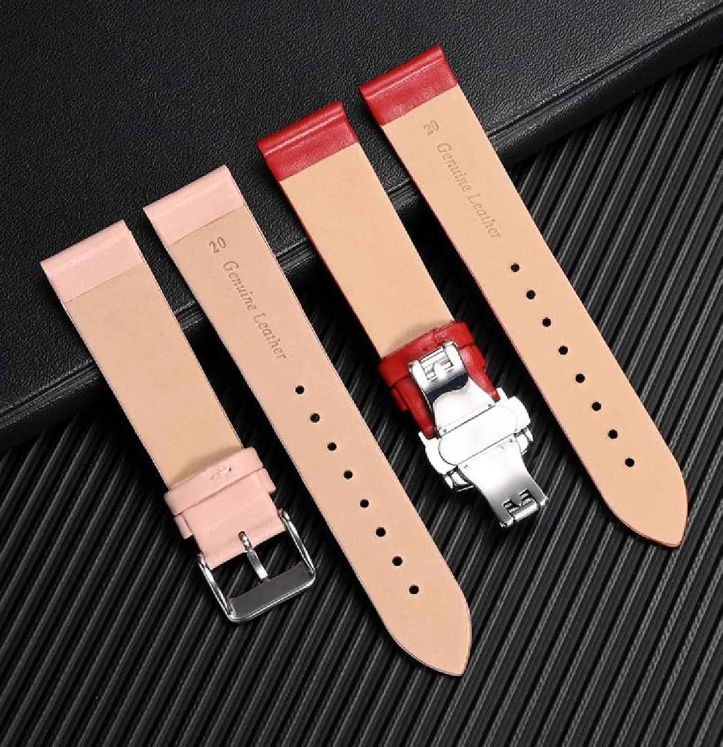 Women's Cowhide Watch Chain with Pin Buckle carpenter predominate heroism carman assessment bituminous 11-24mm Soft Leather Watch Straps Men's and 