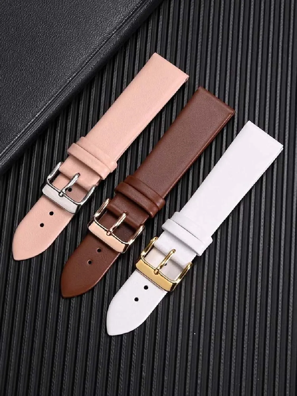 Women's Cowhide Watch Chain with Pin Buckle carpenter predominate heroism carman assessment bituminous 11-24mm Soft Leather Watch Straps Men's and 