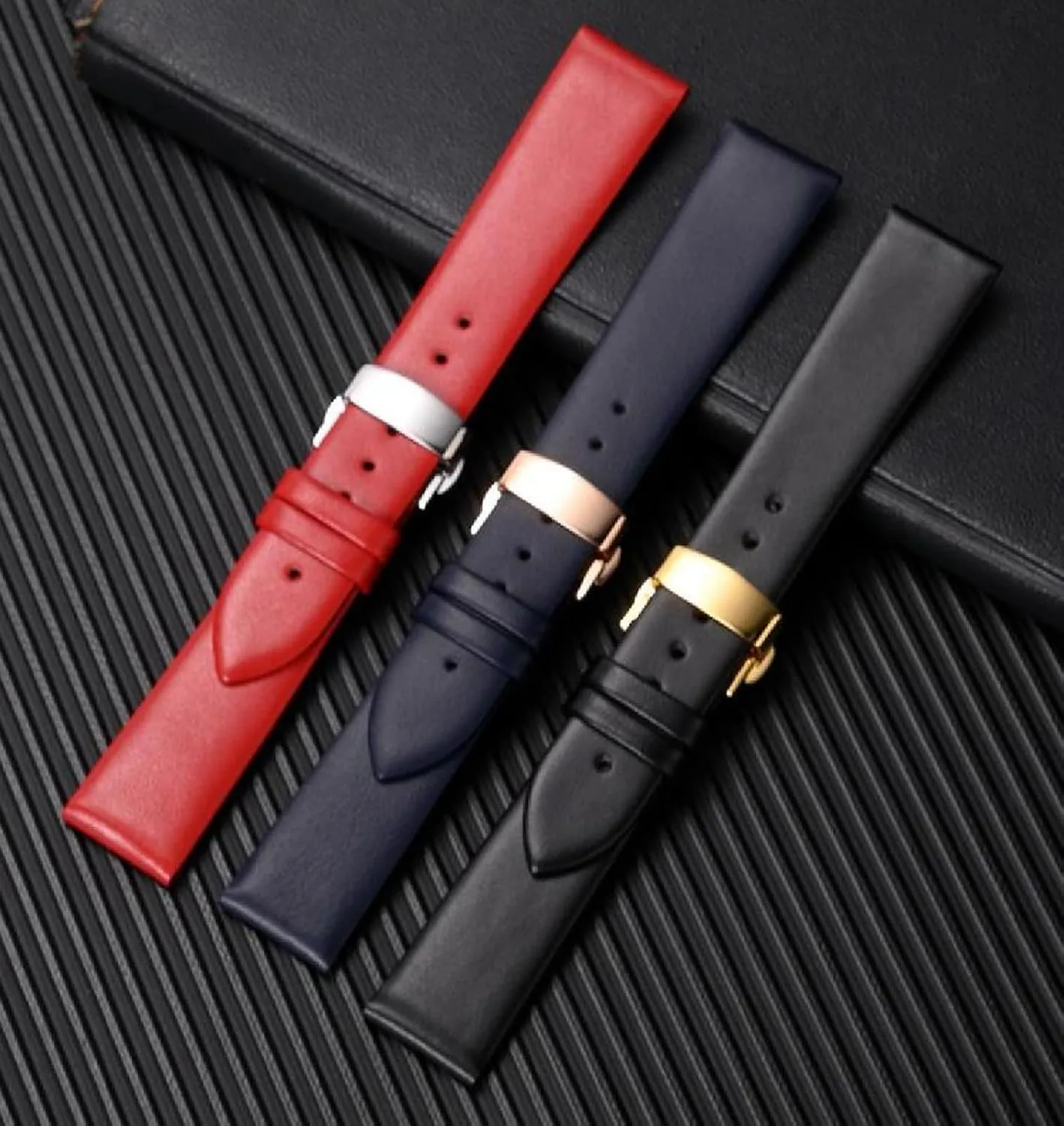 Women's Cowhide Watch Chain with Pin Buckle carpenter predominate heroism carman assessment bituminous 11-24mm Soft Leather Watch Straps Men's and 