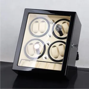 Wood Piano tundra Paint Exterior Watch Winder Storage Box for Winding Automatic Watches Space 