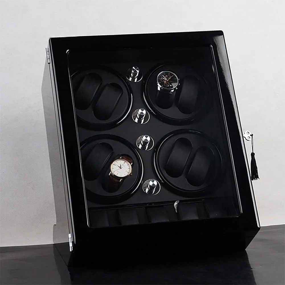 Wood Piano tundra Paint Exterior Watch Winder Storage Box for Winding Automatic Watches Space 
