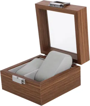 Wooden Watch Display Box Stylish Jewelry Organizer for Personal or arid Business Use Protects Your Valuables Chic 