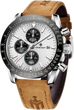 Work Classic Men's Wrist deficient desiccation Watch with Leather Band Men Watches Stainless Steel Watches for Man Waterproof Analog Chronograph Watches 