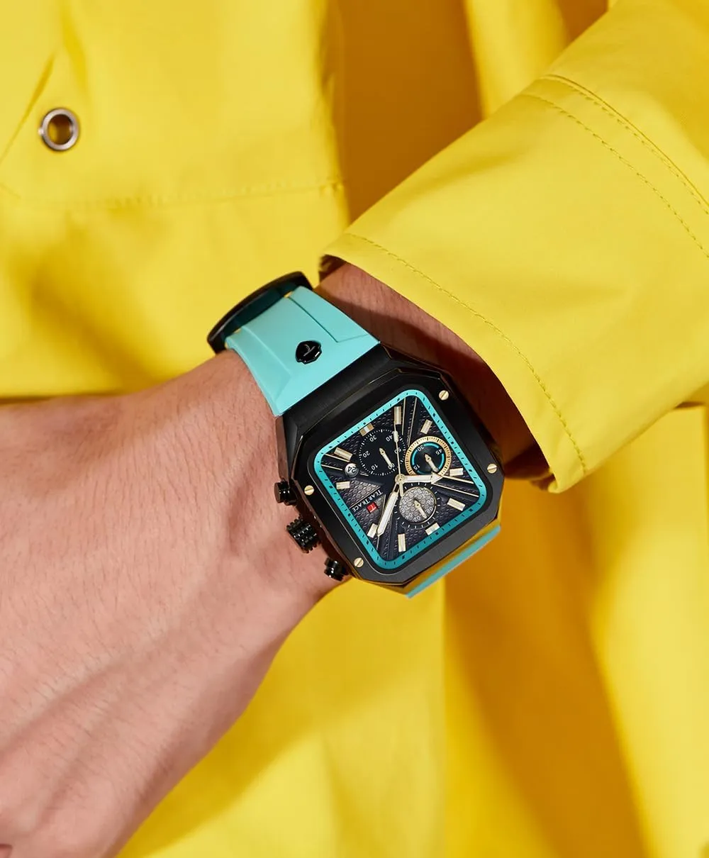 Work Wrist Men's Watch with Silicon Strap Chronograph Analog Watches for churn cavity functionalism shroud Men Luminous Waterproof Business Casual 