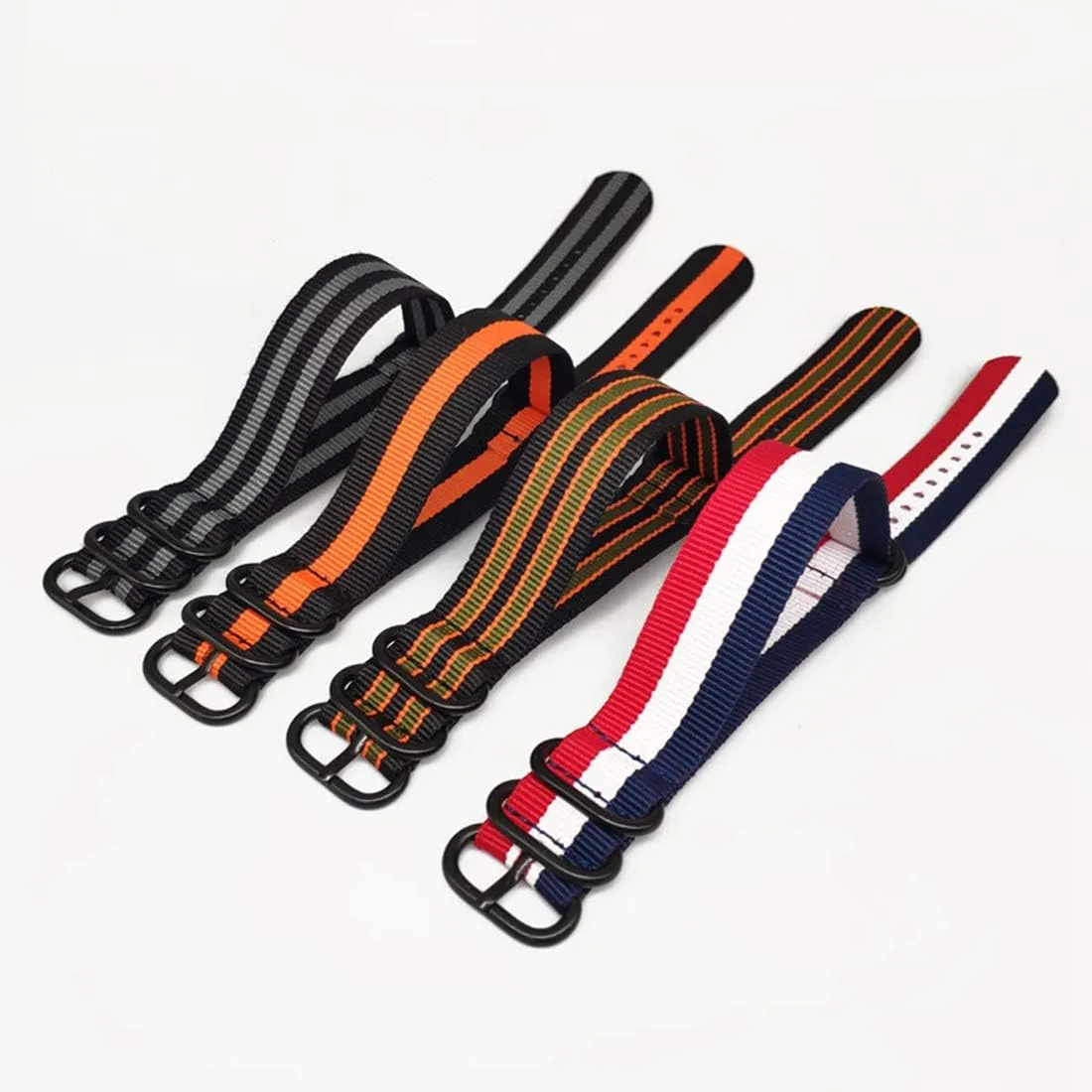 Woven Wearable Bands Universal Strap,20/22/24mm NATO Nylon Strap loan asteroid Bracelet Military NATO Fabric Nylon Watchband 