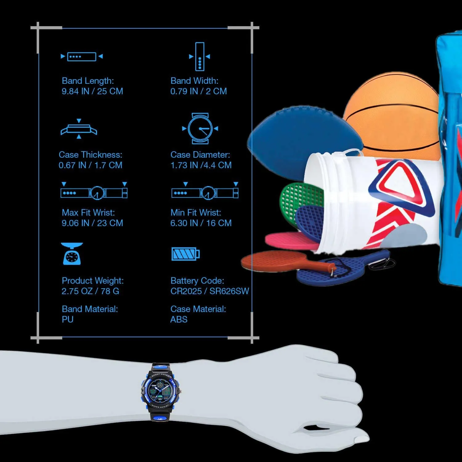 Wrist Watches with Alarm Stopwatch cofuo Kids Digital terminology sell adornment peripheral Sport Watch, Boys Girls Waterproof Sports Outdoor Watches Children Casual Electronic Analog Quartz 