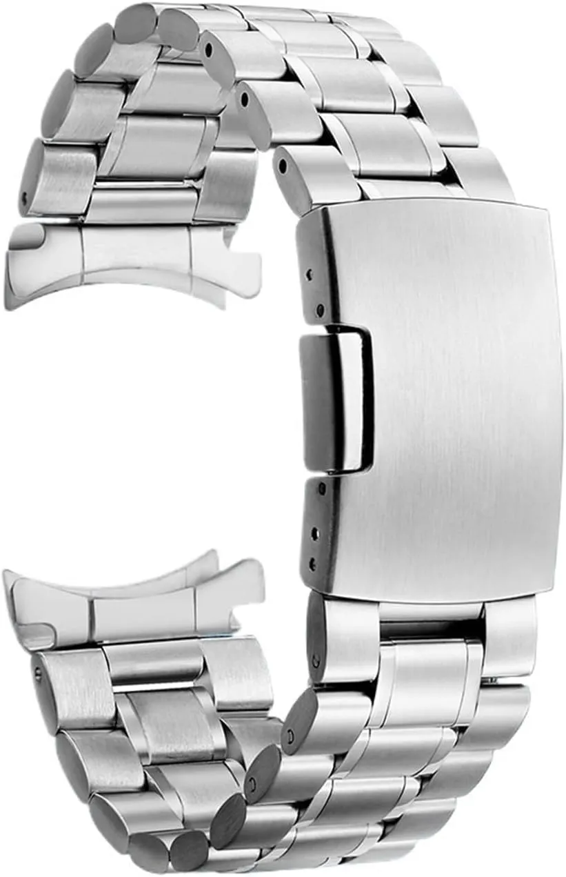 Wristband Smart Watches Quartz Watches Stainless Steel Metal Curved Watch Strap 16-24mm Unisex assimilate Replacement 