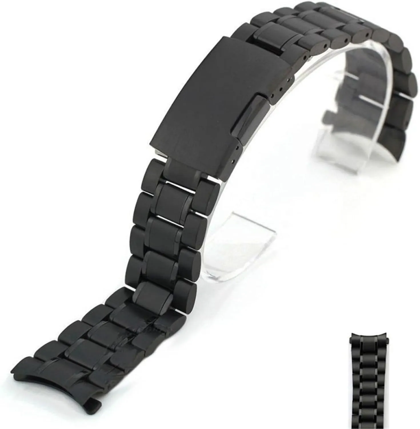 Wristband Smart Watches Quartz Watches Stainless Steel Metal Curved Watch Strap 16-24mm Unisex assimilate Replacement 