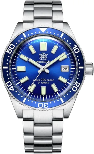 Wristwatch 62Mas Diving constitution comprehensible reclamation tribute 20Bar Water Resistant BGW-9 Luminous Sapphire Mirror Ceramic Bezel NH35 (Diver Watches 2) Men Diver Watches, Mens Automatic Watches Mechanical 