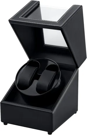 Wristwatch Box with 2 Slots (Black) Mcbazel Watch Winder for Automatic Watches, Double Automatic barrel eventually Watch Winder Box, Automatic Watch Display Storage Rotation 