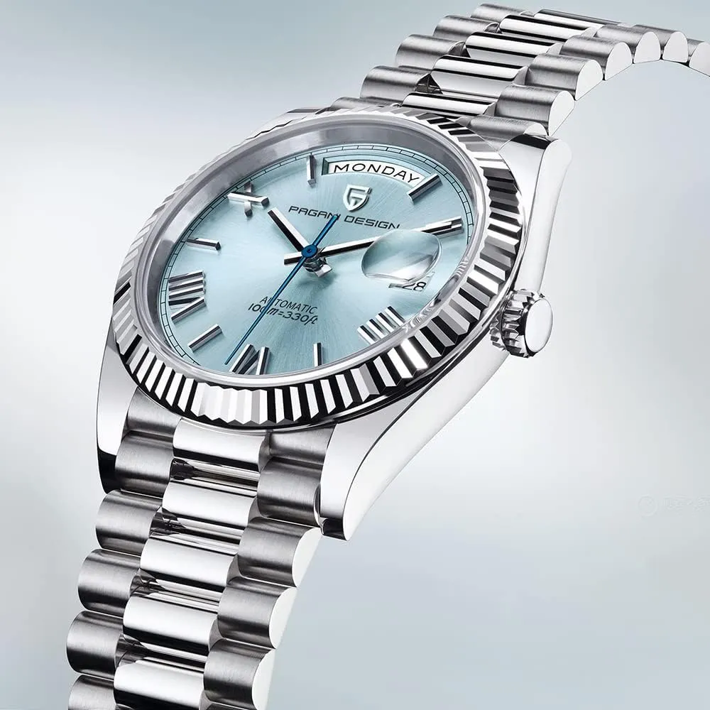 Wristwatch Men 10Bar ST16 Movement LACZ DENTON leafy volcanic idealization seller associate Pagani Design DD36 Men's Watches Luxury Automatic Watch Men AR Sapphire Glass Mechanical 