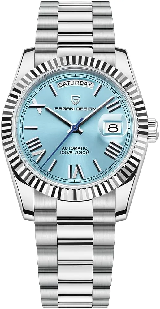 Wristwatch Men 10Bar ST16 Movement LACZ DENTON leafy volcanic idealization seller associate Pagani Design DD36 Men's Watches Luxury Automatic Watch Men AR Sapphire Glass Mechanical 