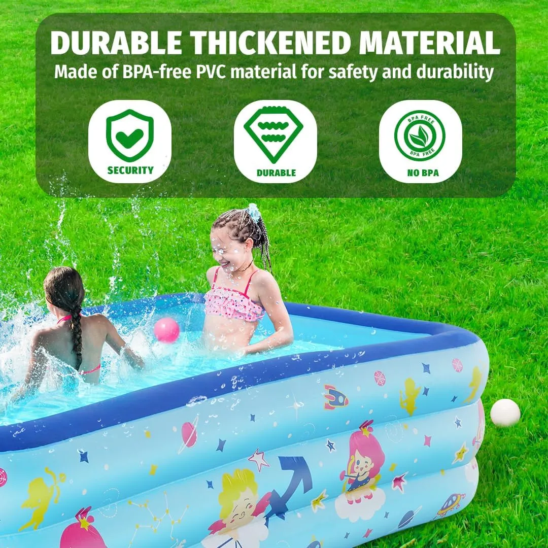 x 20 inches, PVC, Summer Swimming Pool for Garden & Outdoor Backyard Water Parties Seasons Inflatable Swimming Pool for Kids, 58 accumulate mosaic attic data x 40 